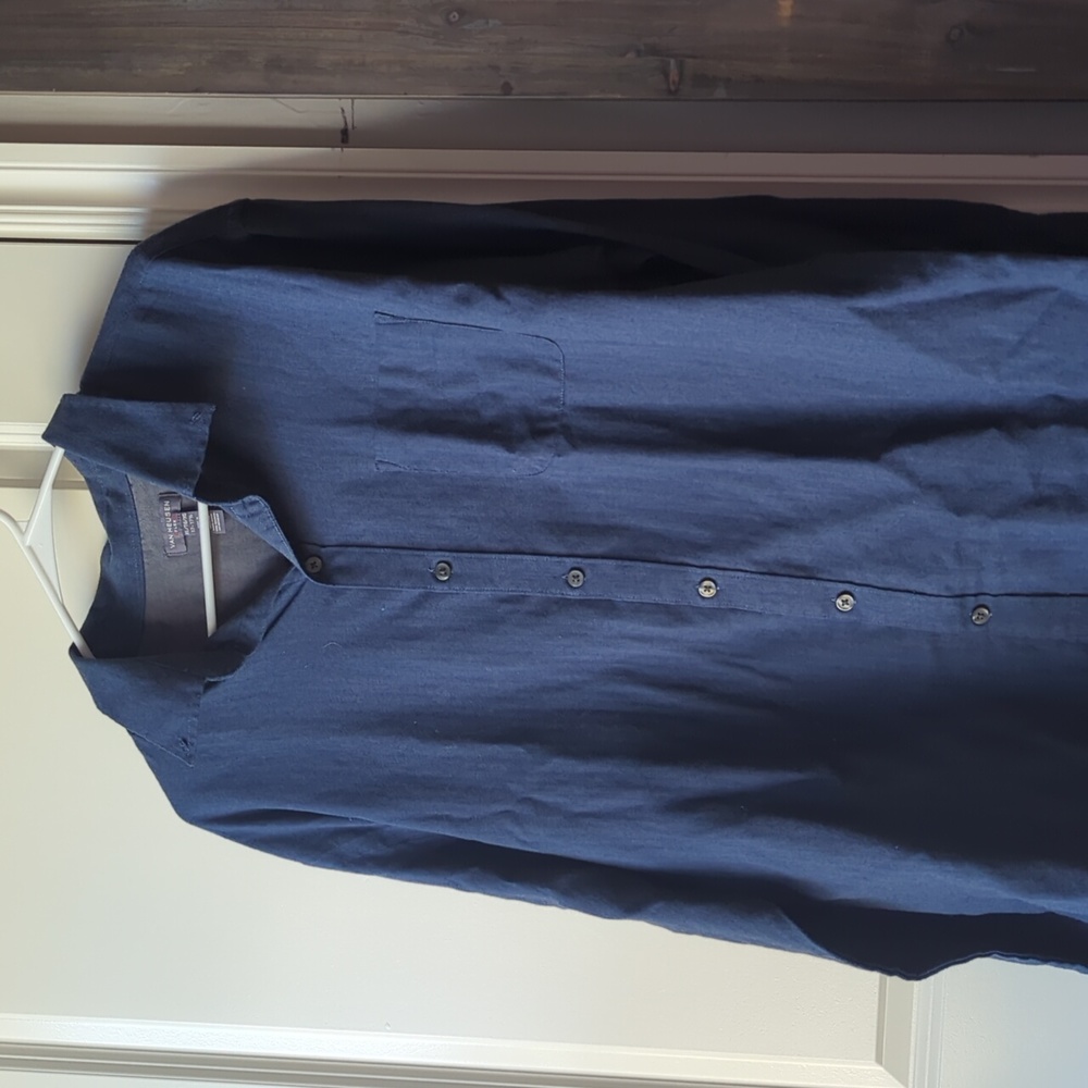 Blue button up